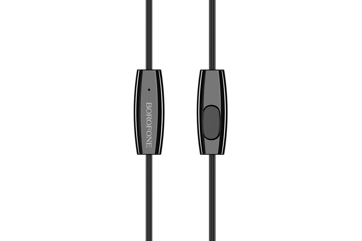 Гарнитура BOROFONE BM31 Mysterious universal earphones 3.5мм цвет черная