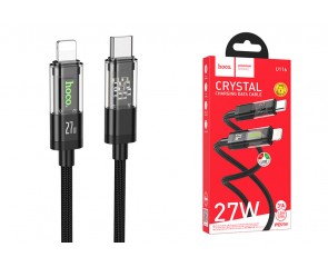 Кабель USB Type-C - Lightning HOCO U116, 3A PD20W (черный) 1,2м 