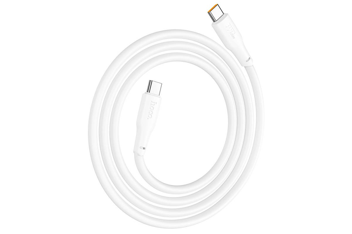 Кабель USB Type-C - USB Type-C HOCO X93 PD240W (белый) 1м