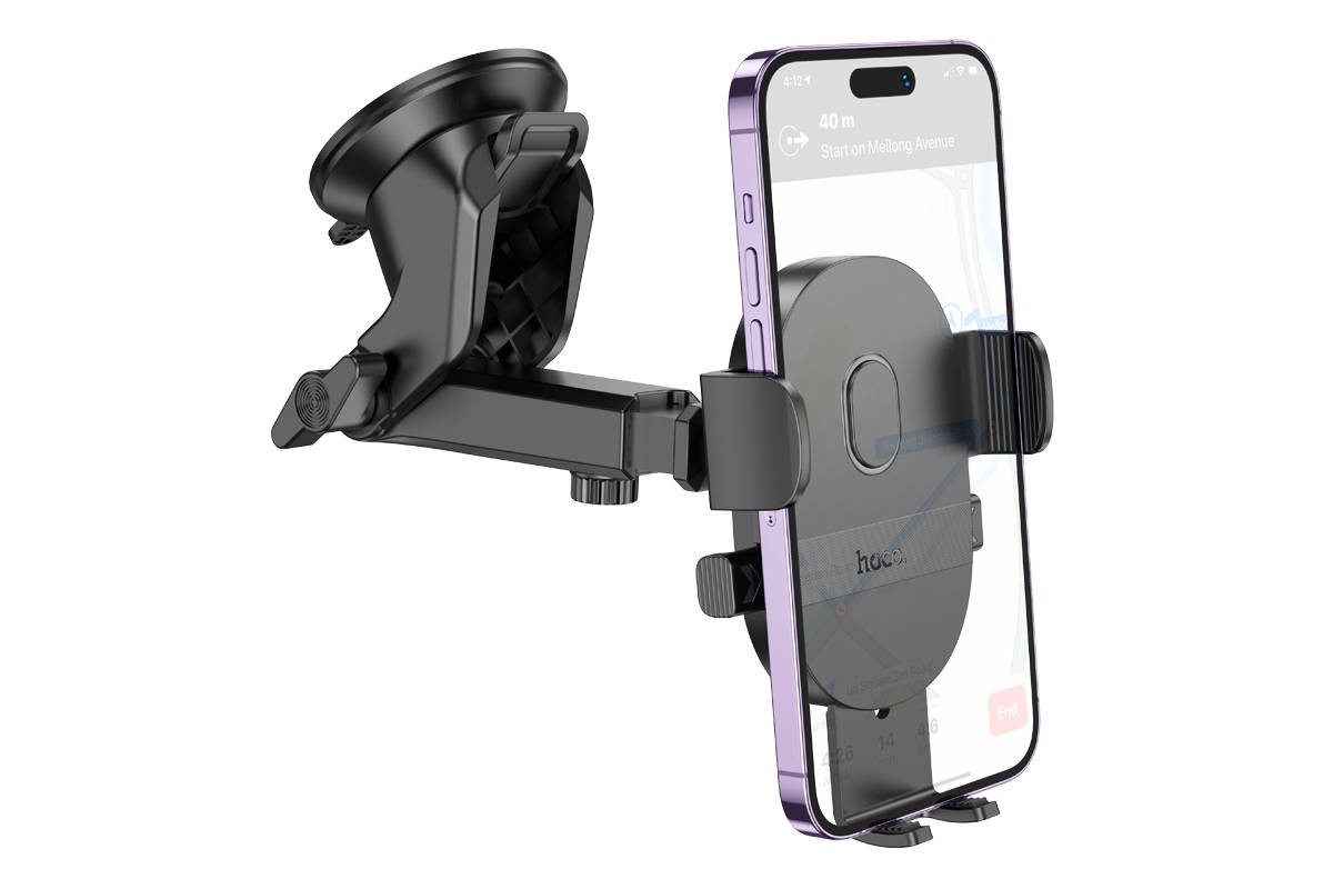 Держатель автомобильный для телефона BOROFONE H19 one-button console car holder цвет черный