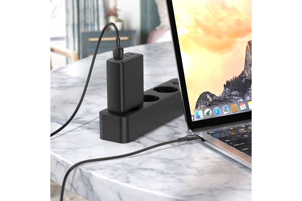 Кабель USB - USB Type-C BOROFONE BX93 100W (черный) 1м