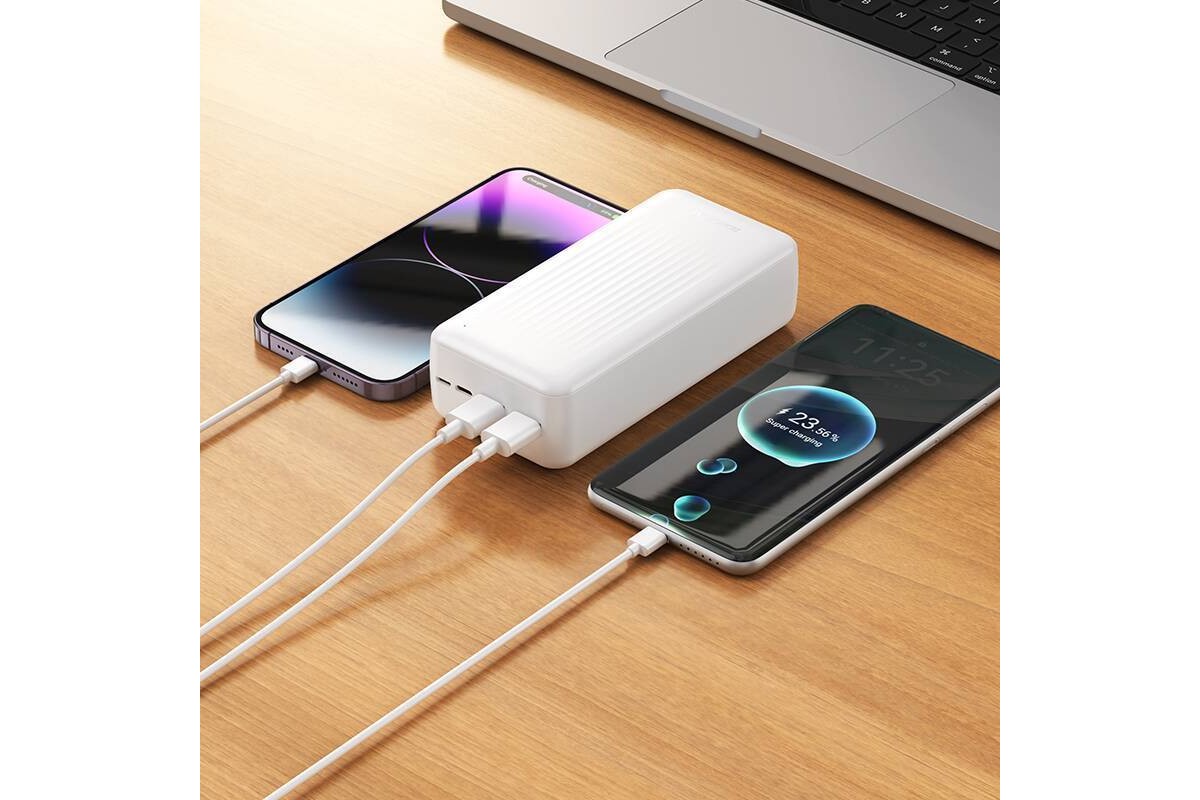 Универсальный дополнительный аккумулятор Power Bank BOROFONE BJ80B Clever 22.5W+PD20W (30000mAh) (черный)