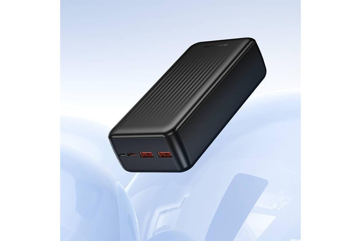 Универсальный дополнительный аккумулятор Power Bank BOROFONE BJ80B Clever 22.5W+PD20W (30000mAh) (черный)