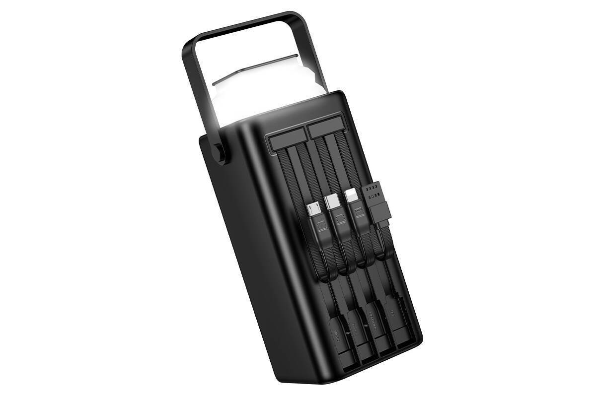 Универсальный дополнительный аккумулятор Power Bank BOROFONE BJ65A High 22.5W+PD20W four cables (50000mAh) (черный)