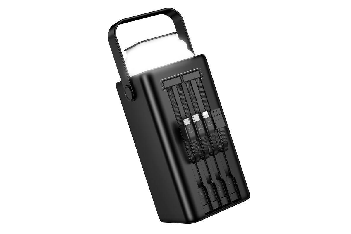 Универсальный дополнительный аккумулятор Power Bank BOROFONE BJ65B High 22.5W+PD20W four-cables (80000mAh) (черный) Универсальный дополнительный аккумулятор Power Bank BOROFONE BJ65B High 22.5W+PD20W four-cables (80000mAh) (черный)