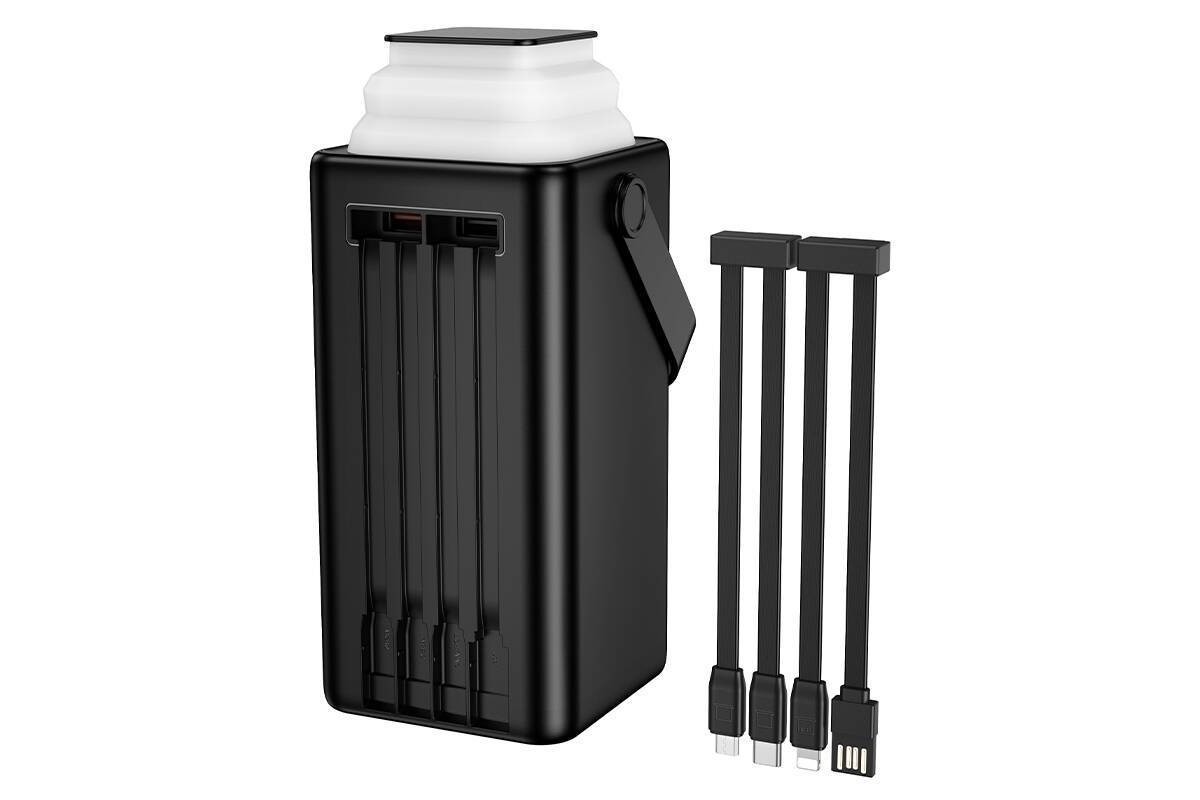 Универсальный дополнительный аккумулятор Power Bank BOROFONE BJ65B High 22.5W+PD20W four-cables (80000mAh) (черный) Универсальный дополнительный аккумулятор Power Bank BOROFONE BJ65B High 22.5W+PD20W four-cables (80000mAh) (черный)