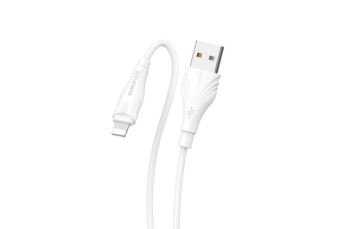 Кабель USB - Lightning BOROFONE BX18, 2,4A белый 2м