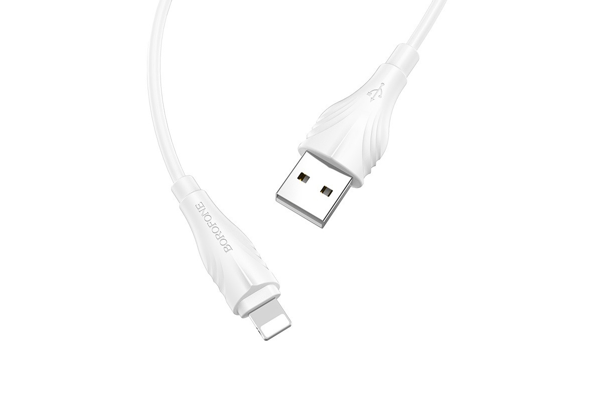 Кабель USB - Lightning BOROFONE BX18, 2,4A белый 3м