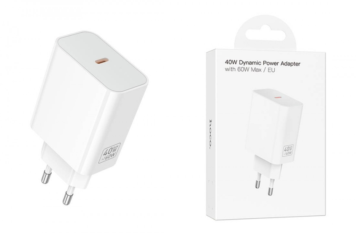 Сетевое зарядное устройство USB-C BOROFONE C162A Source single port PD40W (белый) Сетевое зарядное устройство USB-C BOROFONE C162A Source single port PD40W (белый)