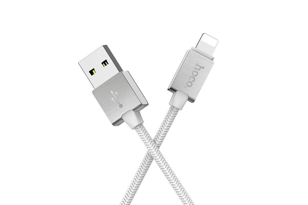 Кабель для iPhone HOCO U49 charging cable 1м белый