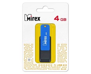 Флешка USB 2.0 Mirex CITY BLUE 4GB (ecopack) Флешка USB 2.0 Mirex CITY BLUE 4GB (ecopack)