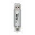 Флешка USB 2.0 Mirex SMART SILVER с двойным разъёмом USB/microUSB 8GB (ecopack)