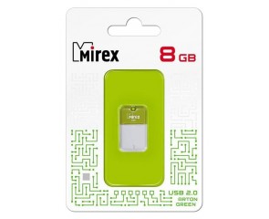 Флешка USB 2.0 Mirex ARTON GREEN 8GB (ecopack)