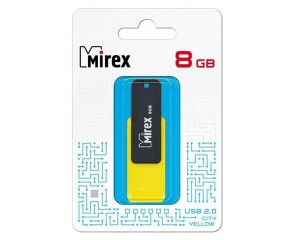 Флешка USB 2.0 Mirex CITY YELLOW 8GB (ecopack)