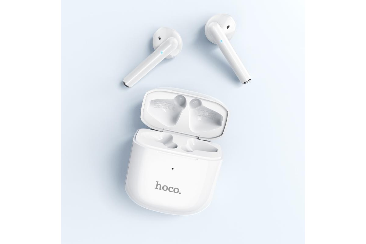 Беспроводные наушники EW19 Amusement TWS headset  HOCO белые