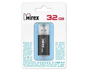 Флешка USB 2.0 Mirex UNIT BLACK 32GB (ecopack)