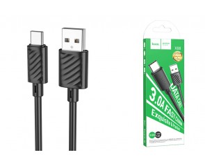 Кабель USB - USB Type-C HOCO X88 (черный) 1м 
