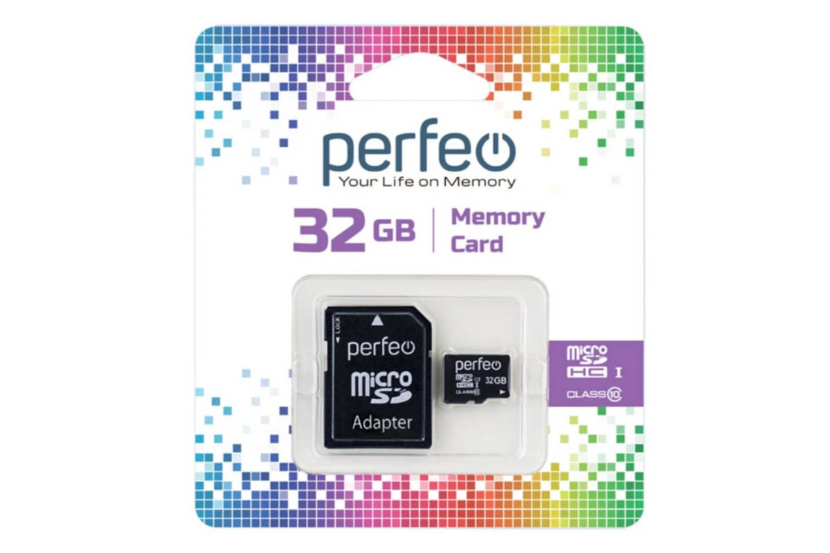 Карта памяти microSD Perfeo 32GB High-Capacity (Class 10)