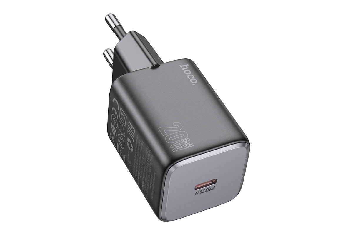 Сетевое зарядное устройство USB-C HOCO N40 PD20W (черный)
