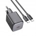 Сетевое зарядное устройство USB-C + кабель Type-C HOCO N40 PD20W (черный)