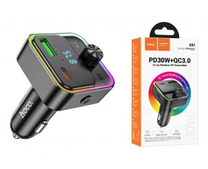 FM-Модулятор HOCO E81 Fantasy PD30W + QC3.0 car BT FM transmitter