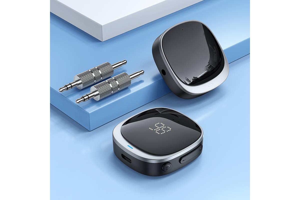 Bluetooth адаптер для автомагнитолы HOCO E80 Travel Car AUX 3.5 mm вход
