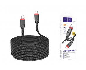Кабель USB Type-C - USB Type-C HOCO X59 PD60W (черный) 3м