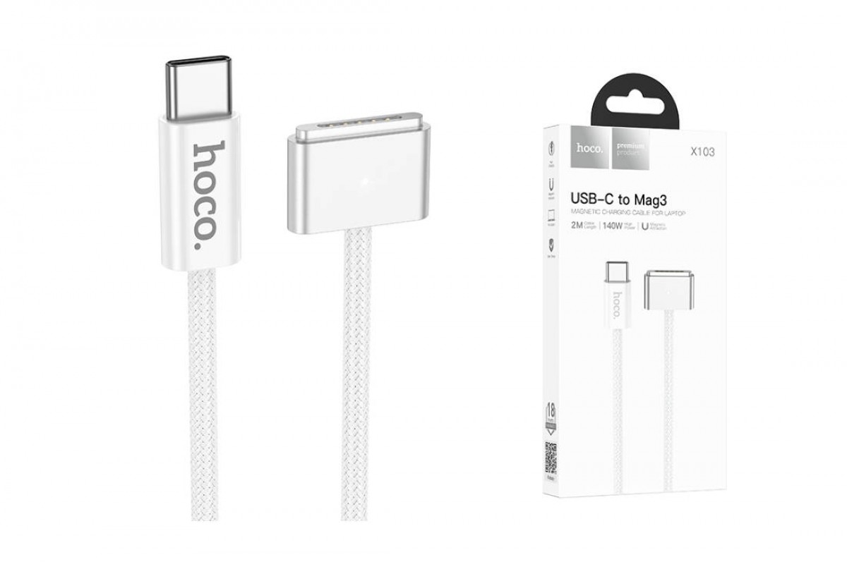 Кабель для зарядки MacBook HOCO X103 magnetic charging cable Type-C to Mag3