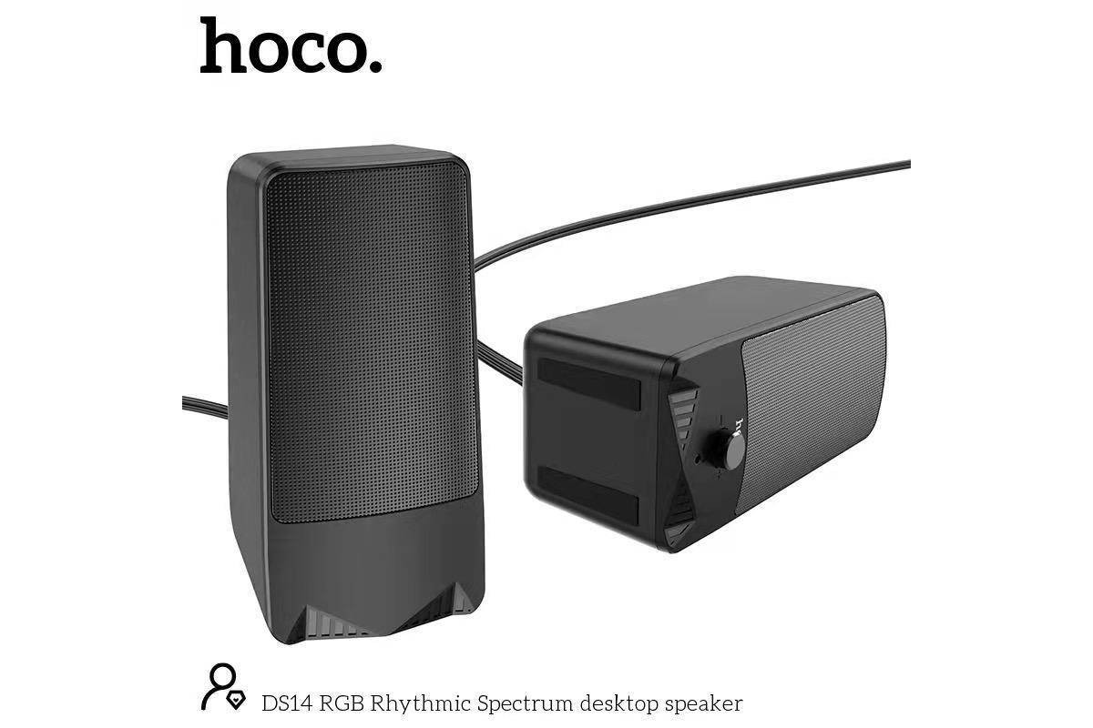 Настольная проводная акустика HOCO DS14 RGB Rihytmic Spectrum цвет черный