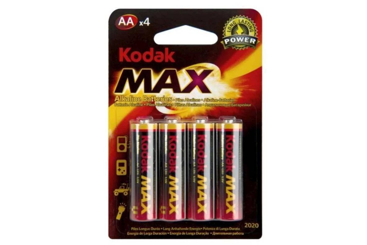 Батарейка алкалиновая Kodak MAX LR6/316 AA BL4 (цена за блистер 4 шт)