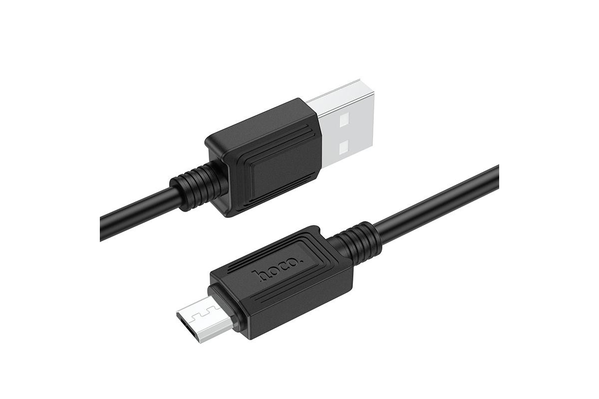 Кабель USB - MicroUSB HOCO X73 черный 1м