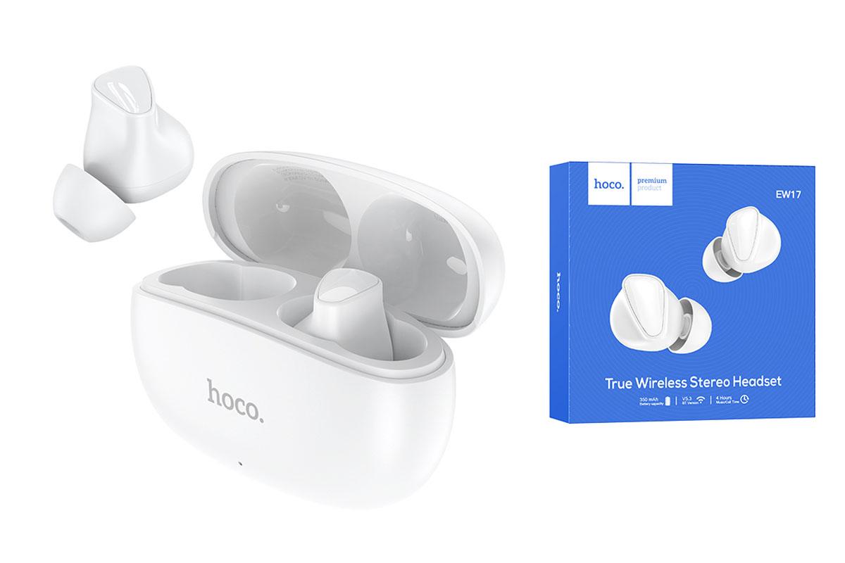 Беспроводные наушники EW17 Amusement TWS headset  HOCO белые