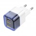 Сетевое зарядное устройство USB-C HOCO C125A PD 20W (прозрачный синий)