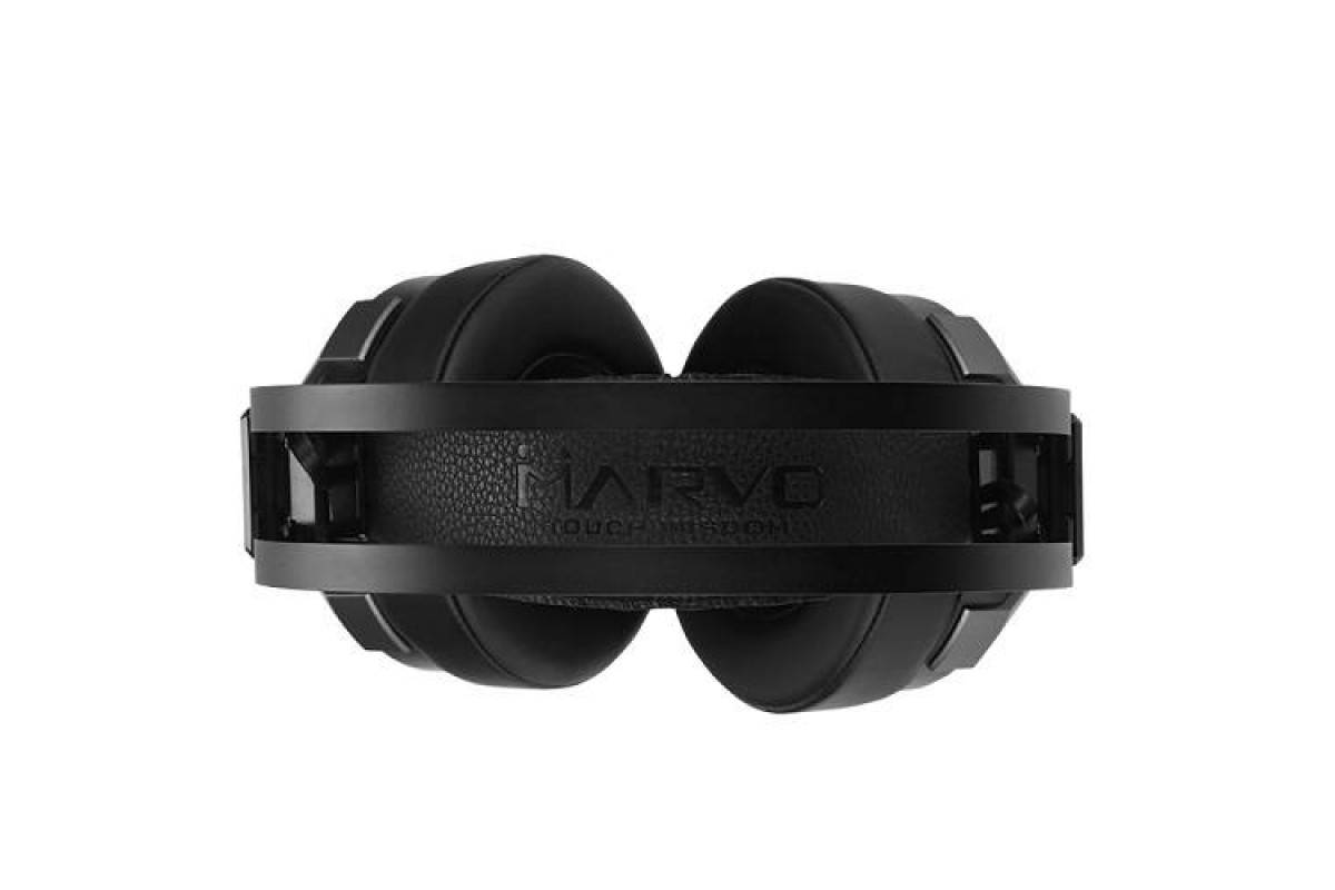 Наушники игровые MARVO HG9015G с микрофоном, проводные полноразмерные, 2,2 метра,  чёрный