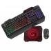Комплект MARVO CM306: клавиатура игровая проводная,107кл +мышь игровая проводная,7кн +коврик, черный
