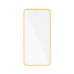Защитное стекло дисплея iPhone 13/13 Pro (6.1)  прозрачное со светящейся оранжевой рамкой