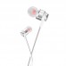 Наушники HOCO M85 Platinum sound universal earphones серебристая