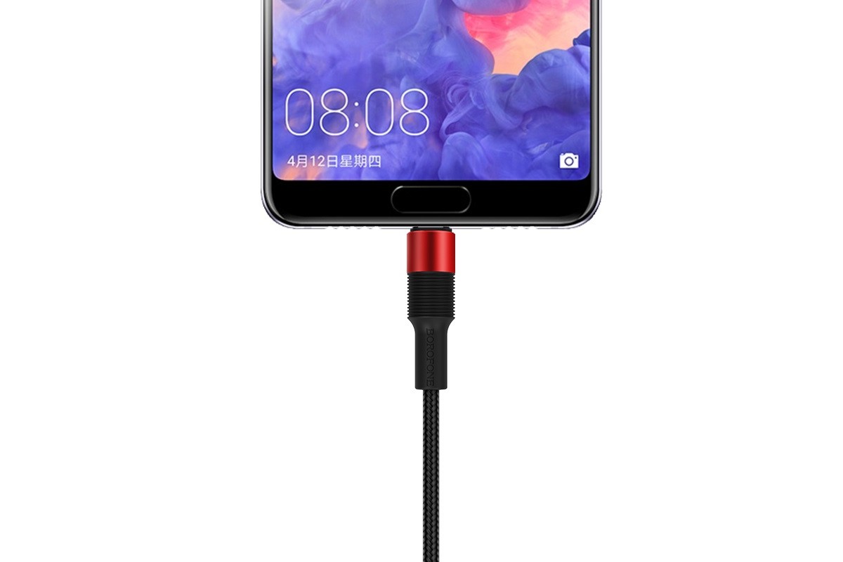Кабель USB BOROFONE BX21 Outstanding charging data cable for Type-C (красный) 1 метр