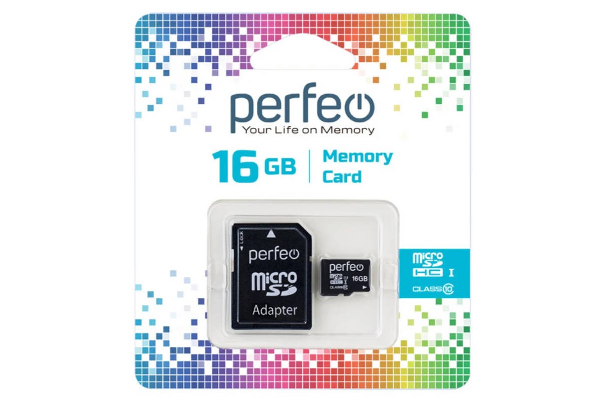 Карта памяти microSD Perfeo 16GB High-Capacity (Class 10)