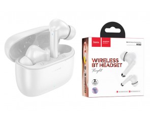 Наушники вакуумные беспроводные HOCO EQ2 Thought true wireless BT headset (белый)