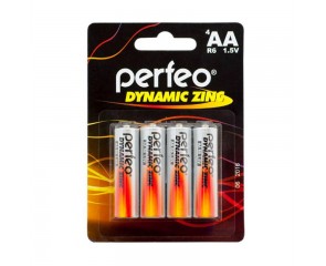Батарейка солевая Perfeo R6 AA/4BL Dynamic Zinc блистер цена за 4 шт