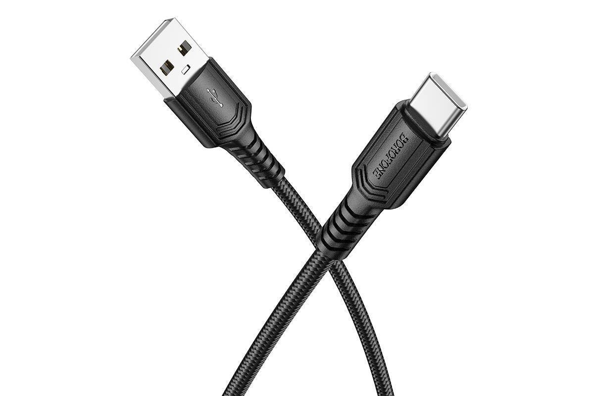Кабель USB - USB Type-C BOROFONE BX116 (черный) 1м