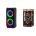 Perfeo Bluetooth-колонка "DUAL RING" 4" LED, FM, MP3 USB/microSD, AUX, TWS, MIC, 10Вт, черная