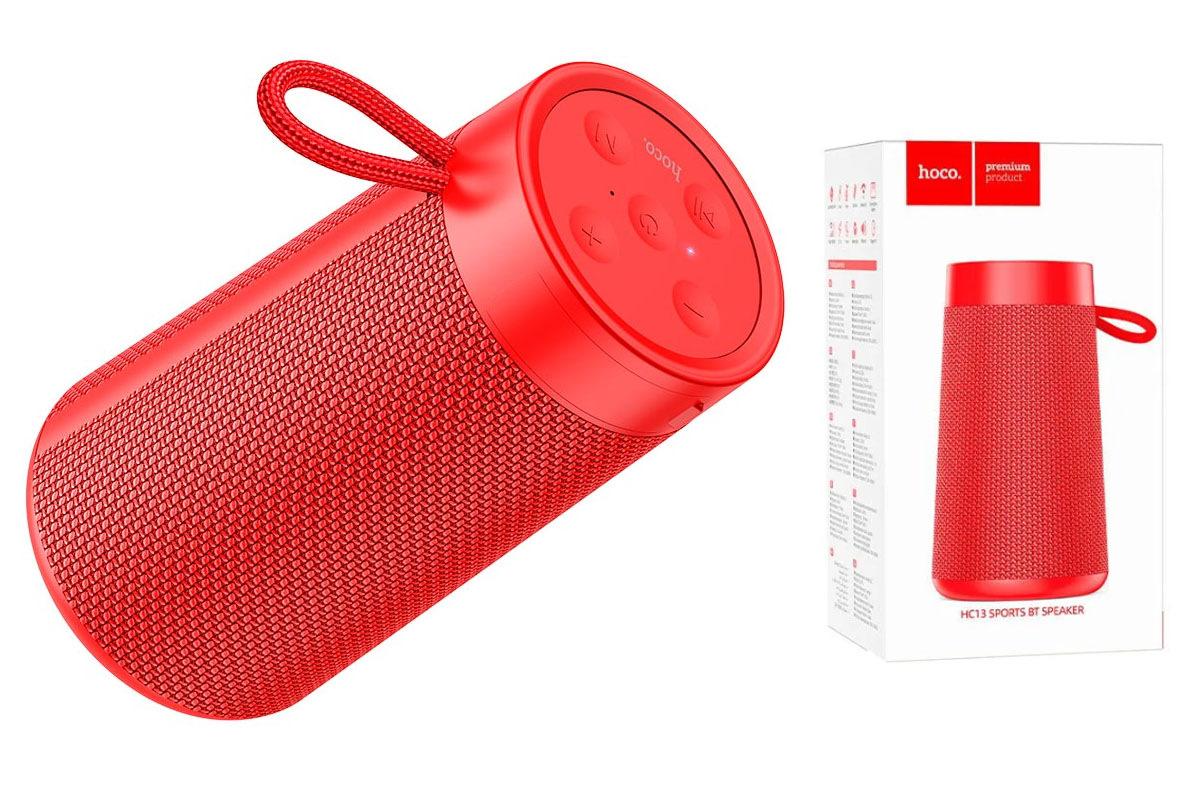 Портативная беспроводная акустика HOCO HC13 sports BT цвет красный