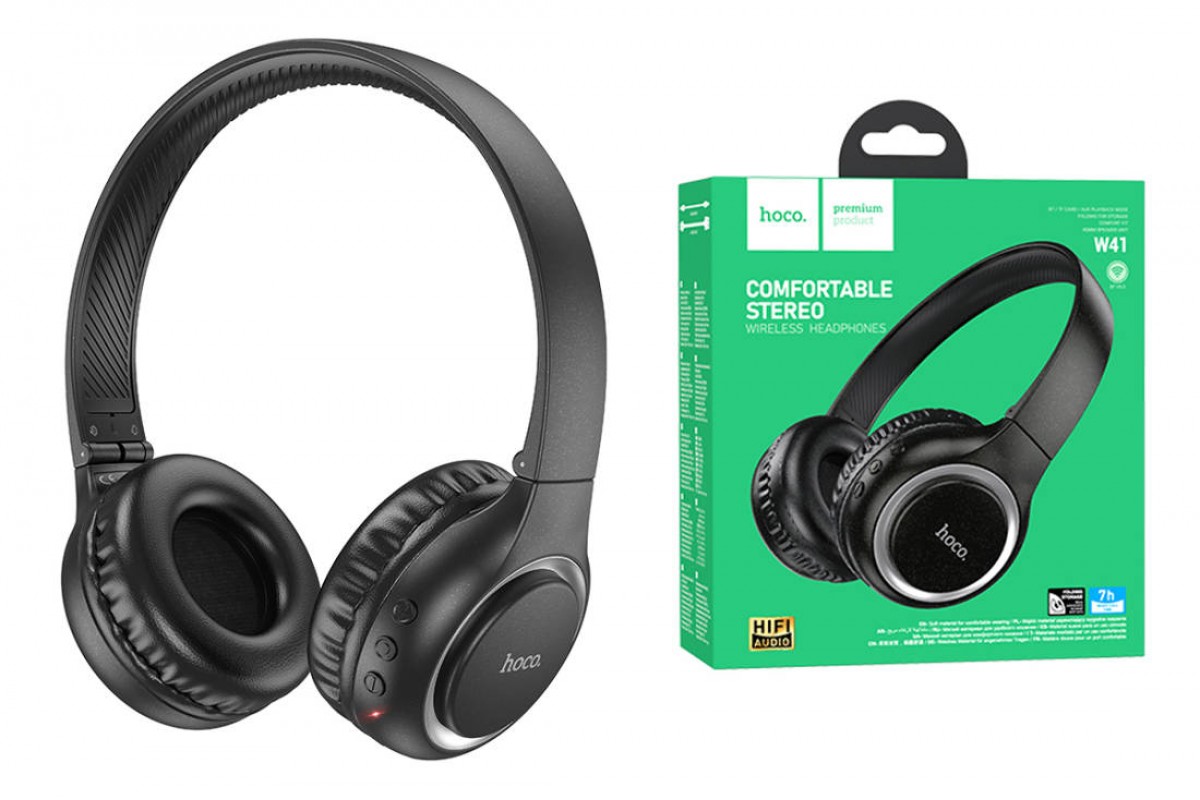 Наушники мониторные беспроводные HOCO W41 wireless headphones Bluetooth (черный)