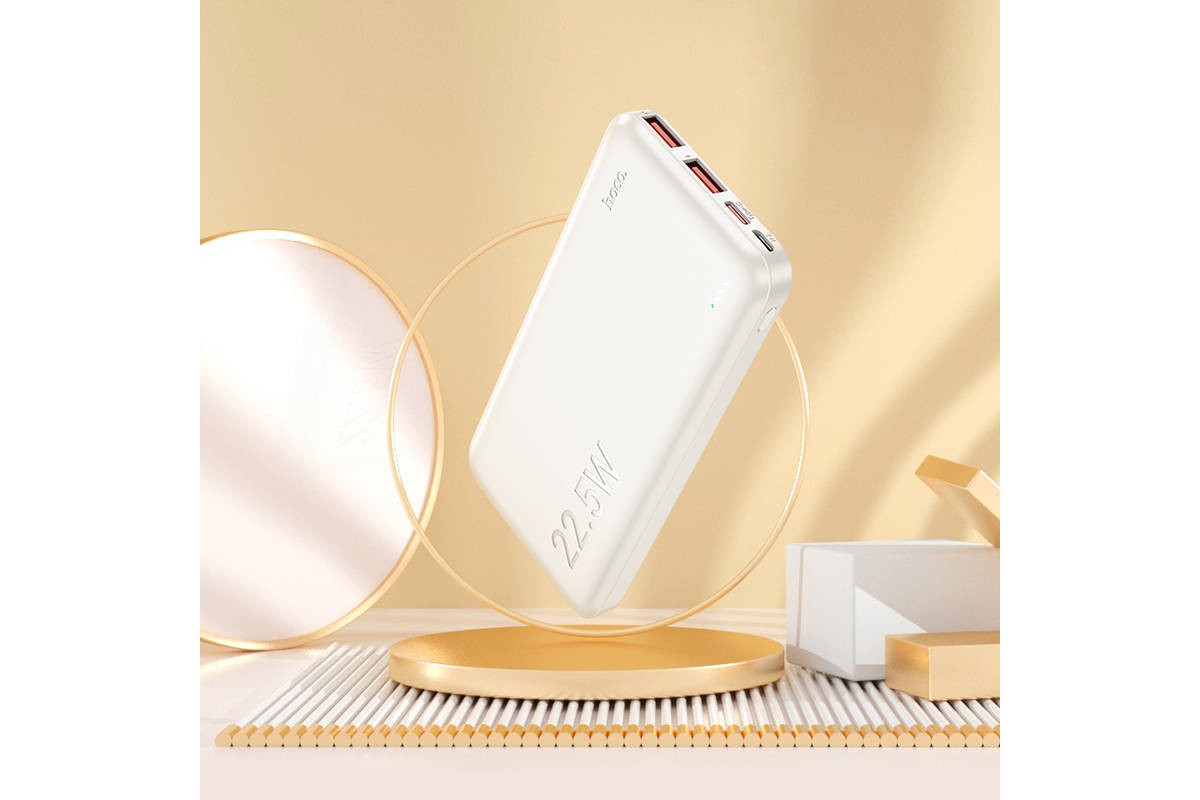 Универсальный дополнительный аккумулятор Power Bank HOCO J101 Astute PD22.5W (10000 mAh) белый