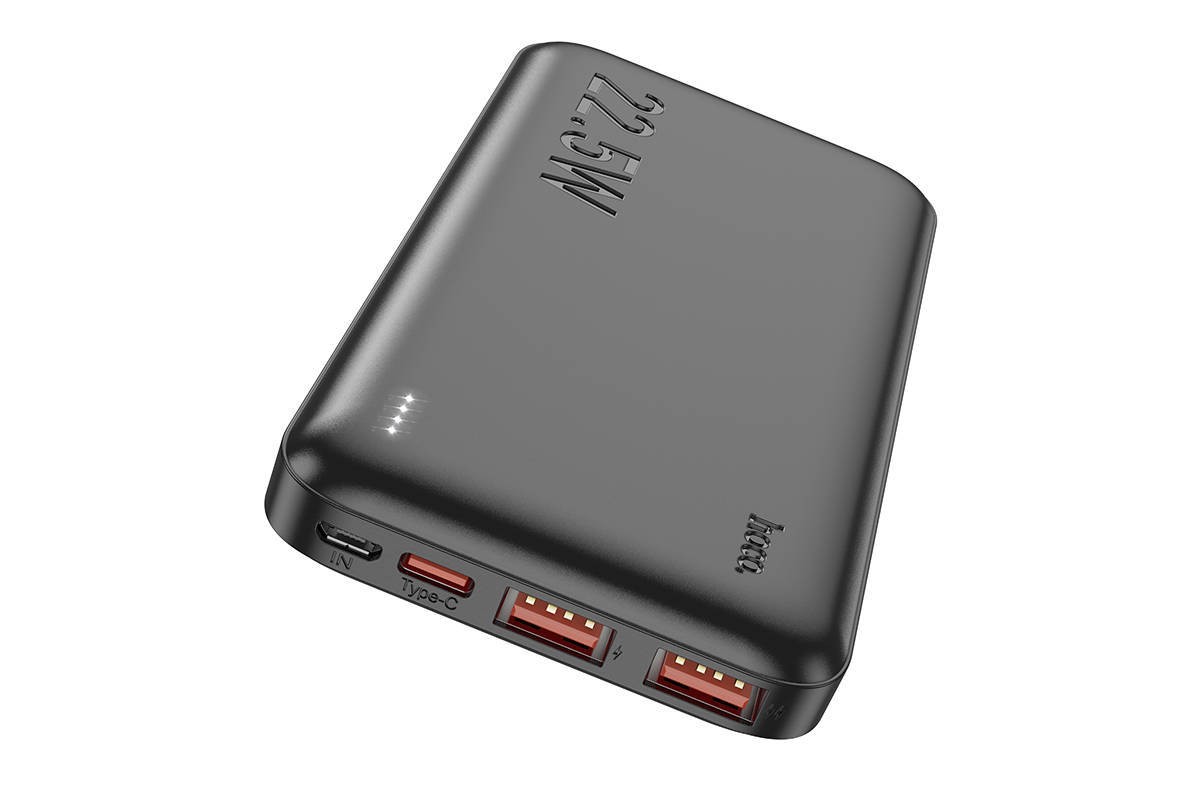 Универсальный дополнительный аккумулятор Power Bank HOCO J101 Astute PD22.5W (10000 mAh) черный