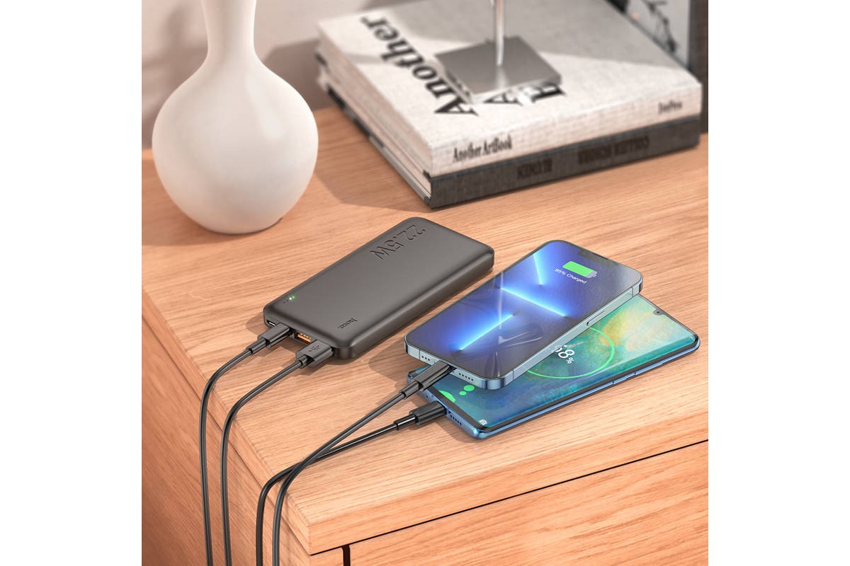 Универсальный дополнительный аккумулятор Power Bank HOCO J101 Astute PD22.5W (10000 mAh) черный