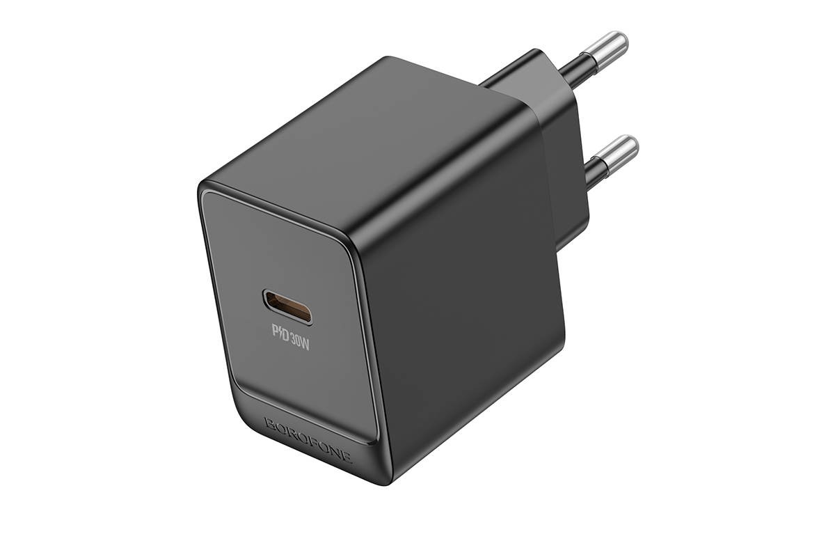 Сетевое зарядное устройство USB-C BOROFONE BAS15A Erudite PD 30W (черный)