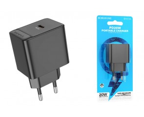 Сетевое зарядное устройство USB-C BOROFONE BAS13A Erudite PD 20W (черный)